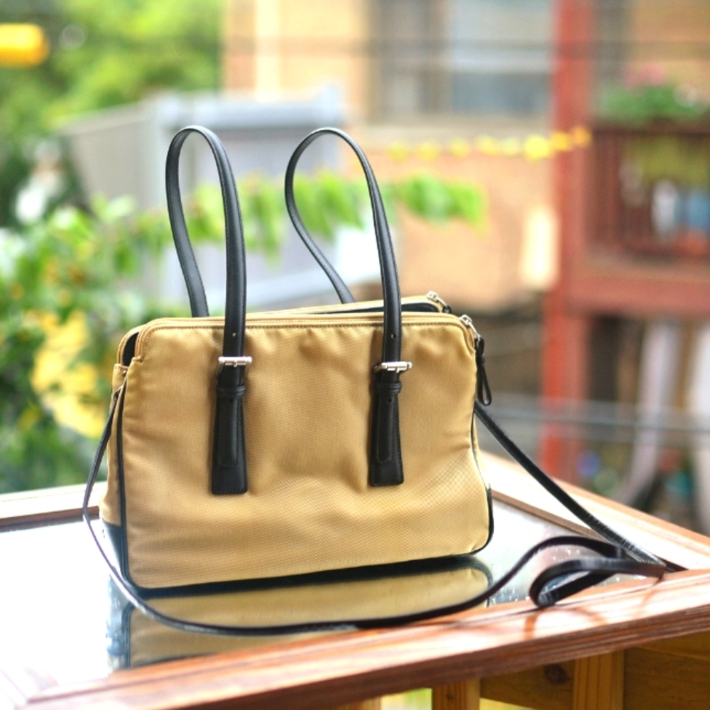 Coach Vintage Y2K Mercer Twill Leather Satchel Bag